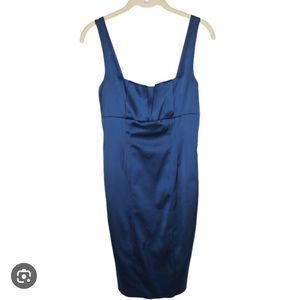 Black stretch cocktail dress David Meister